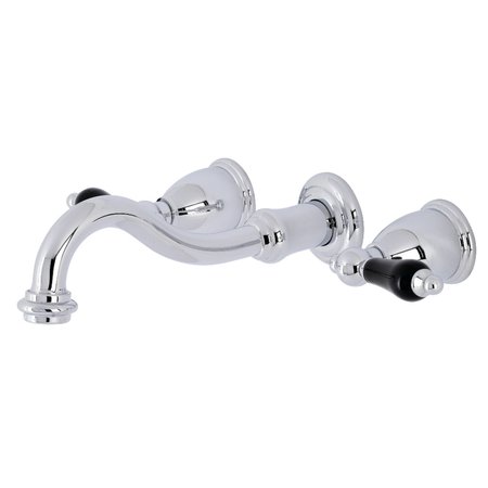 KINGSTON BRASS KS3121PKL Duchess 2-Handle Wall Mount Bathroom Faucet, Polished Chrome KS3121PKL